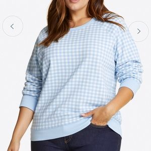 Draper James Natalie Sweatshirt in Gingham